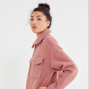 Urban Outfitters Mauve Teddy Jacket